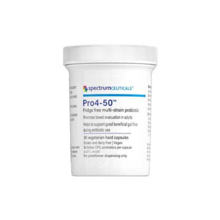 Spectrumceuticals Pro4-50 Fridge Free Multi-Strain Probiotic 30 VegeCaps