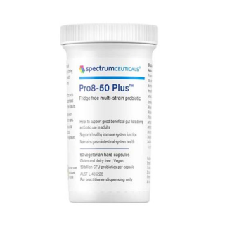 Spectrumceuticals Pro8 50 Plus Fridge Free Multi-Strain Probiotic 60 VegeCaps