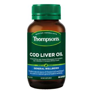 Thompson's Cod Liver Oil 100 Capsules