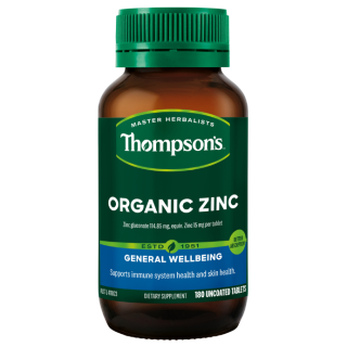 Thompson's Organic Zinc 180 Tablets