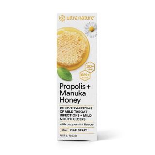 ULTRA NATURE Propolis + Manuka Honey Oral Spray 30mL