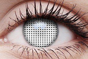 ColourVUE Crazy Lens White Screen Contact Lens