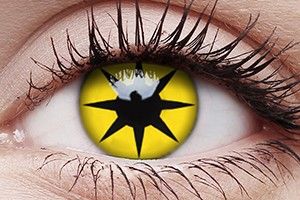 ColourVUE Crazy Lens Yellow Star Contact Lens