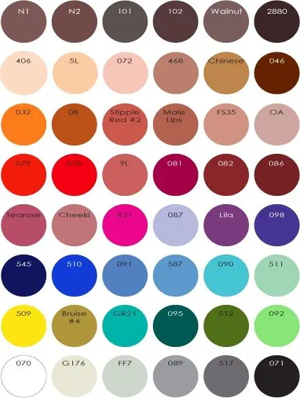 Kryolan Supracolor Palette 24 Colors (K Palette)